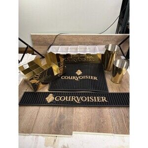 Courvoisier Bar Condiment, Fruit, Bar Caddy, Shaker, All New. Bar Mats Used